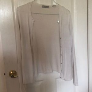 Carolyn Taylor Sweaters - White Cardigan Carolyn Taylor Sweaters - White Cardigan